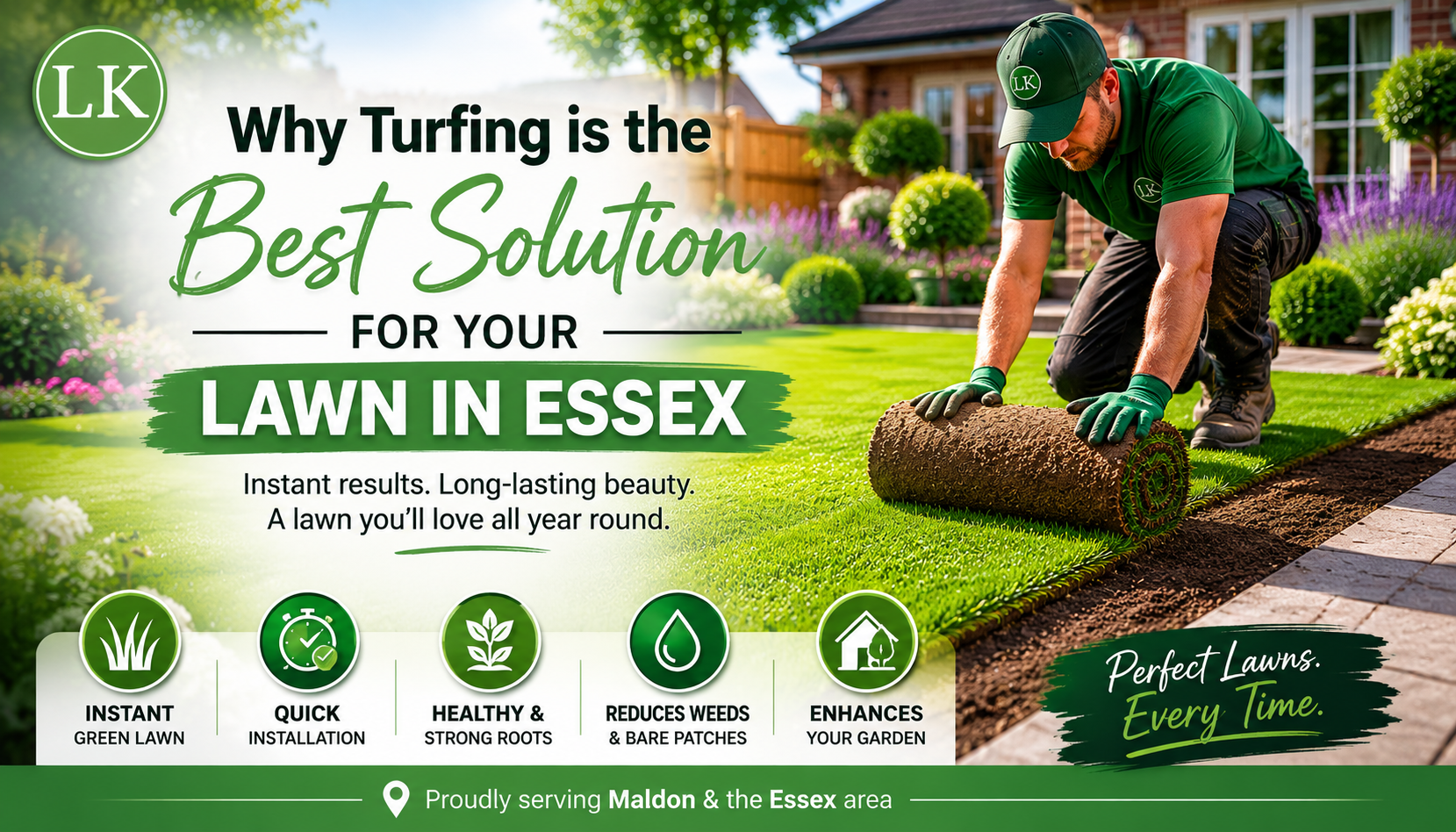 Why Turfing is the Best Solution for Your Lawn in Essex