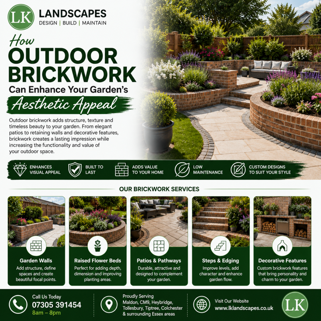 How Outdoor Brickwork Can Enhance Your Garden’s Aesthetic Appeal