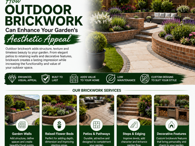 How Outdoor Brickwork Can Enhance Your Garden’s Aesthetic Appeal