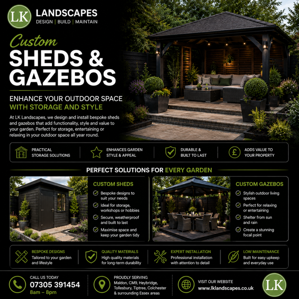 Custom Sheds & Gazebos: Enhance Your Outdoor Space with Storage and Style