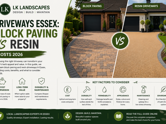 Driveways in Essex: Block Paving vs Resin, and What They Actually Cost