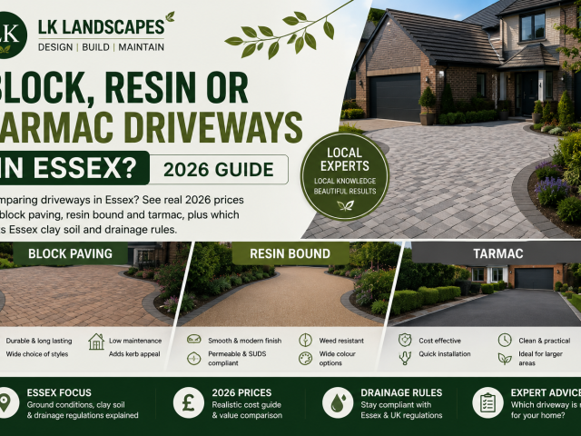 Block Paving, Resin Bound or Tarmac: Which Driveway Suits Your Essex Home?