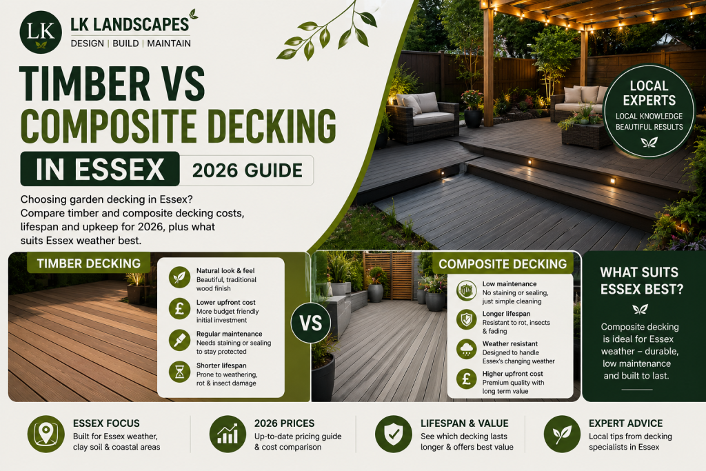 Timber vs Composite Decking in Essex: Which Is Right for Your Garden in 2026?